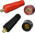 RIVERWELD TIG Welding Cable Panel Connector Socket Set DKJ10-25 & DKZ10-25, Quick Fitting Dinse-Style 200Amp