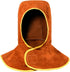 Welding Hood Leather - Cowhide Split Leather Welding Caps with Neck Shoulder Drape - Head Protection for Men & Women, Brown