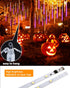 20 480 Flacchi Halloween Lights Outdoor Tubes LED Raindrop Meteor Shower Icicle Lights with Timer Function Cascading