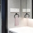 Hand Towel Holder for Wall Mounted - Towel Ring, Simple Round Towel Hanger SUS 304 Stainless Steel (Black)