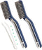 Cleaner Scrub Brush, Stiff Angled Bristles for Gap Cleaning, Grout Cleaner Brush for Showers (Blue-2 PCS)