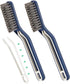 Cleaner Scrub Brush, Stiff Angled Bristles for Gap Cleaning, Grout Cleaner Brush for Showers (Blue-2 PCS)