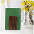 Decorative Walnut Finish Bookend for Desk Organization