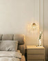 Elegant Plug-In Mini Chandelier - Golden Crystal Pendant Light