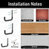 Whrsinlor 8 Pack 9.8Inch Ladder Hooks Garage Storage Utility Hook Heavy Duty Wall Mounted Storage Organizer Hanging