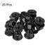 uxcell M12x1.5mm 20Pcs 304 Serrated Flange Hex Lock Nuts, Stainless Steel Non-Slip Metric Hexagon Flange Nut, Full