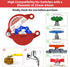 2-Pack 1" 2-1/2" Wisamic Gate Valve Lockout - Outdoor Faucet Lock for to Valve Handles, Secure Hose Bib Lock for Water