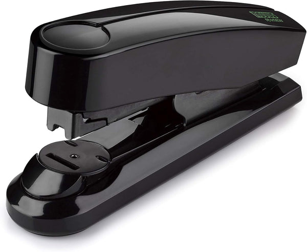Novus B4fc re+new Flat Clinch Stapler, 50 Sheet Capacity, Made of 80% Recycled Plastic, Black Special Edition