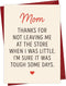 Cheerin Funny Birthday Card for Mom Hilarious Thank You Card for Mum