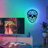 Battery Wall Lamp with RGB Color and Changing APP, Magnetic Cordless Skull Wall Sconces with Music Rhythm, Modern Smart
