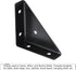 4Pcs 66mm 66mm, uxcell Angle Corner Brackets x Cold Rolled Steel Braces Joining Support with Screws for Desk Bed Edge