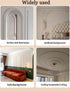 Generic 3D 3.3-32.8ft, 6.5cm/2.6in,3.3ft/1m) Cuttable Arch Shaped Molding Trim, Flexible Softness Modern Door Frame Kit