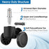 MaxGear 2" Office Chair Wheels Heavy Duty Replacement - Mute Rubber Rotating Desk Chair Caster Wheels, Safe for All
