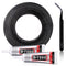 HQMaster 2mm x 50 m Double Sided Adhesive Sticker Tape, Tweezers, B7000 Glue for Cell Phone Repair