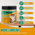WANJAO 200g Wood Lubricant, Drawer Slide Lubricant Wax Multi-Purpose Wood Lubricating Paste Eliminates Noise Suitable