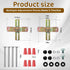 2 Pack 4" Set Light Fixture Mounting Bracket Kit Adjustable Lights Mount Brackets for J-Box, Lamp Crossbar Plates
