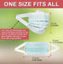 Disposable Face Masks 3 Ply with Ultra Soft Ear Loops - Beautifully Printed Breathable Protection Masks (50 Count, Pack