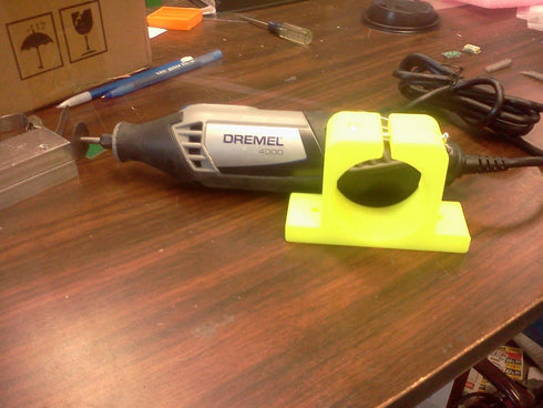 Holder for Dremel 4000, 4200 for Vise and Table mounting PN DH-4000VT Yellow by Made by Mitchell