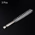 3pcs 12mm Dia Nylon Bore Brush with Handle, 1/4 Inch Hex Shank for Cleaning Tubes, Ports, Bearings
