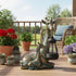 9.7" Solar Garden Decor - Mother Baby Giraffe Statue with Solar Lantern Resin Giraffe Figurine Outdoor Patio Yard Porch