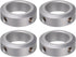 4pcs Shaft Collar, 30mm Bore Aluminum Alloy Set Screw, 46mm OD, 15mm Width for Wheel Barrow Axle and CNC Machine Tools
