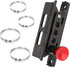 Quick Release Fire Extinguisher Holder Mount Bracket - High Density Nylon Roll Bar Mount Bottle Holder Adjustable with