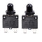 15 Amps Push Button Circuit Breakers, Thermal Overload Protector, 125/250V AC, 50V DC, 2 Pcs, Waterproof Button