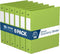 Premium Economy 1.5-Inch Binders | 3-Ring Colored Binder Notebooks, Pack of 6, Round Ring, Lime Green