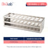 Test Tube Rack, 30 Holes Stainless Steel Test Tube Holder, Suitable for Tubes of Dia.=21mm