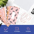 SOUL MAMA A6 Cash Envelopes for Budgeting Binder - 12 Pcs Pink Safari Themed Inserts & Money Saving Envelopes