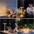 baishezhuan 3-Levels Dimming Small Gold Rechargeable Cordless LED Table Lamps Touch Sensor Light, Portable Wireless