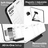 Double Sided Weekly Dry Erase Board with Stand, 16"x12", To-Do List Calendar White Board for Home Office