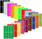 Royal Green Rectangular Coding Stickers, 18 Color Write on Labels, 1" x 3", 144-Pack for Organizing