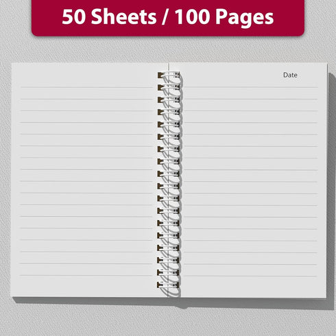Small Spiral Notebooks 4 x 6 Inch - 4 Pack Mini Pocket Memo Notepads, 50 Sheets per Pad, Perfect for Notes and Lists
