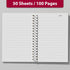 Small Spiral Notebooks 4 x 6 Inch - 4 Pack Mini Pocket Memo Notepads, 50 Sheets per Pad, Perfect for Notes and Lists