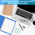 Henoyso 6 Pcs Mini 1 Inch 3 Ring Binder, Fits 5.5" x 8.5" Paper, Plastic Mini Binders for School, Office, Recipe, Photo
