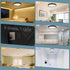 9inch Dimmable 24W 2000Lm, 5CCT 2 Pack TOPELER Black Slim LED Surface Mount Ceiling Light, Round Flat Panel Lights