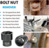 VEHIRETL 22pcs Set 8-27mm 1/2" 3/8" Frozen Set Bolt Nut Extractor Metric Impact Lug Removal Tool and Drive Wheel Lock