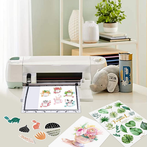 Printer,100 Premium Printable Vinyl Sticker Paper for Inkjet Sheets Matte White Waterproof Decal Paper, Dries Quickly