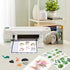 Printer,100 Premium Printable Vinyl Sticker Paper for Inkjet Sheets Matte White Waterproof Decal Paper, Dries Quickly