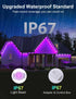 100ft 16 IP67 Nexillumi Permanent Outdoor Lights for House, Smart RGB LED Lights Outside with Million DIY Colors
