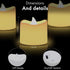 SR ESSENTIALS 12Pcs Flickering Flameless Tea Lights Candles Battery Operated, Fake Electric LED Tea Lights for Ramadan
