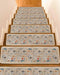 BOHOOSKYLAR Marine Life Stair Treads Retro Shark Whale Lobster Jellyfish Linen Texture Indoor