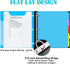 INFUN Telescoping 3 Ring Binder - 12 PCS, Flexible Round Binder with Customizable Front Cover and Clear Catalog Pocket,