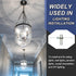 4" 6 Set 1/8IP Set Pack PATIKIL Light Crossbar Kit, Universal Light Fixture Mounting Bracket with Tap Center Hole
