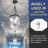 4" 6 Set 1/4IP Set Packs PATIKIL Light Crossbar Kit, Universal Light Fixture Mounting Bracket with Tap Center Hole