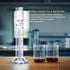 Thick Glass Graduated Cylinder, 10ML Measuring Liquid Lab Hexagon Base with One Glass Dropper (Glass)