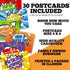 Super Student Superhero Themed Blank Postcards for Students from Teachers, 30 Total 4"x6" Fill In Notecards (5 of each