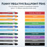 Teling Snarky Office Pens Funny Ballpoint Pens Motivational Pens Rude Quotes Pen Vibrant Negative Passive Pens Positive Message Pens for Colleague Coworker Gift, Black Ink (40 Pieces) by Teling