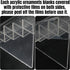 Geetery Acrylic Business Card Holder for Desk, Clear Plastic Stand, Multiple Cards Display Rack for Office Supplies